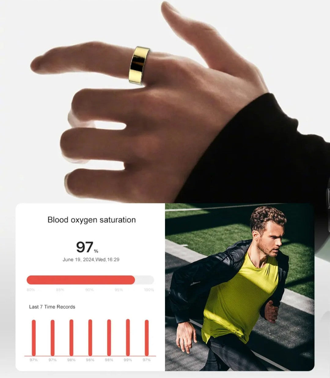 Redbone Lunex Active Smart Ring